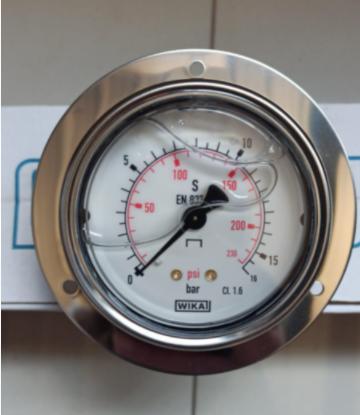 Flanged Pressure Gauge 0-16 Bar/psi
