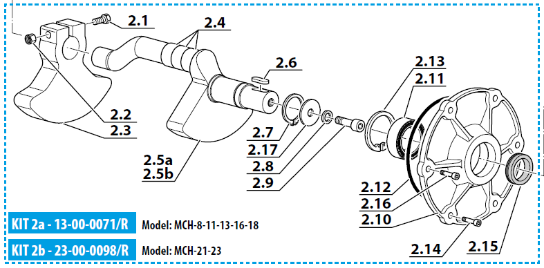 Crankshaft And Fan Side Flange Mch13-16T